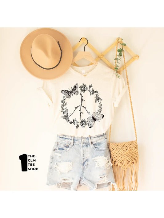 Wildflower Boho Peace Tee