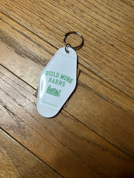 Build More Barns Motel Key Chain